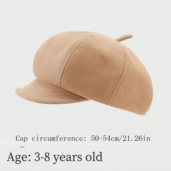 Classic Kids’ Camel Beret Cap Unisex - Picture 8 of 8